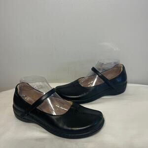 Earth Spirit Shoes Eliot Mary Janes Black Leather Grunge Gothic Hippie Casual 8
